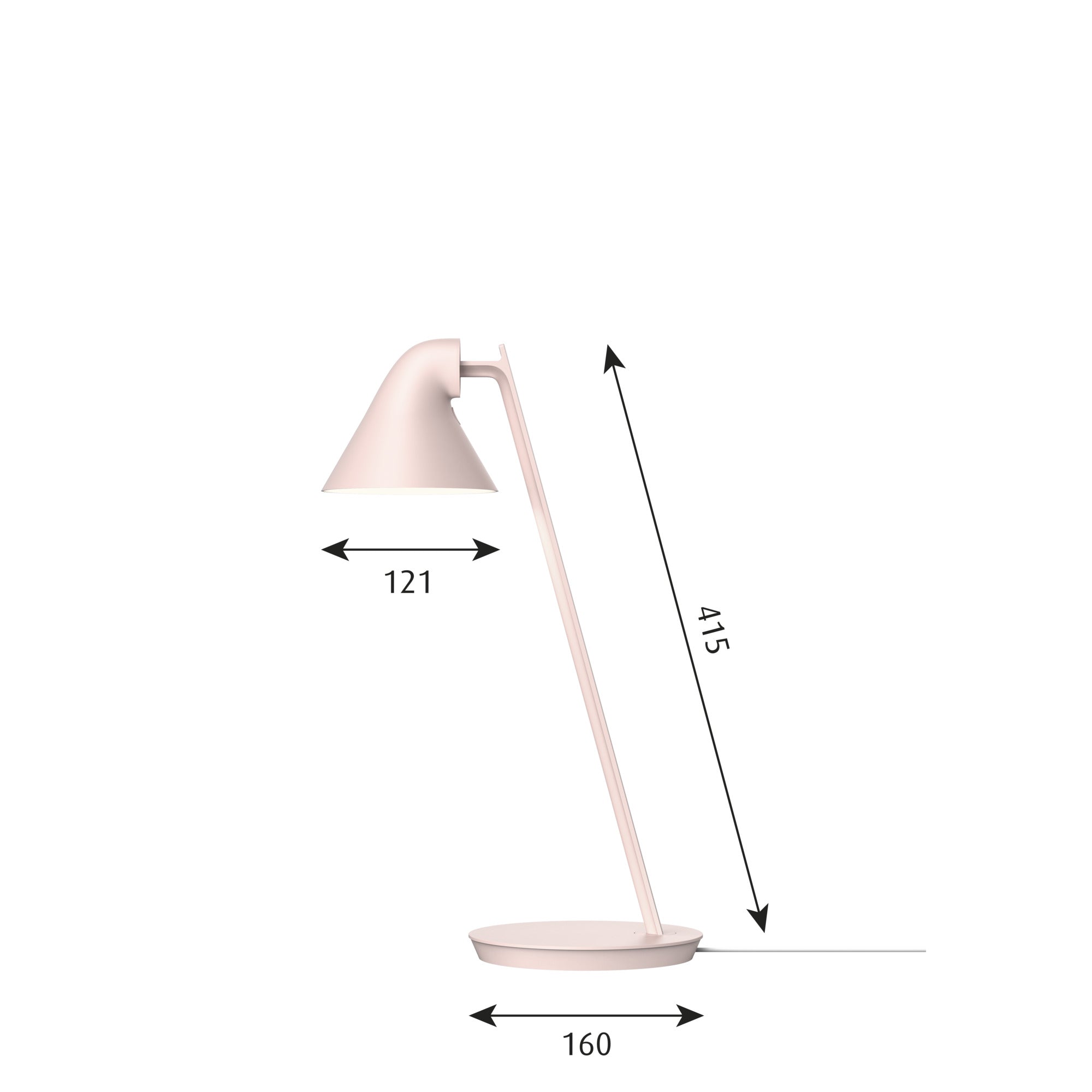 Louis Poulsen Njp Mini Table Lamp, Pale Pink