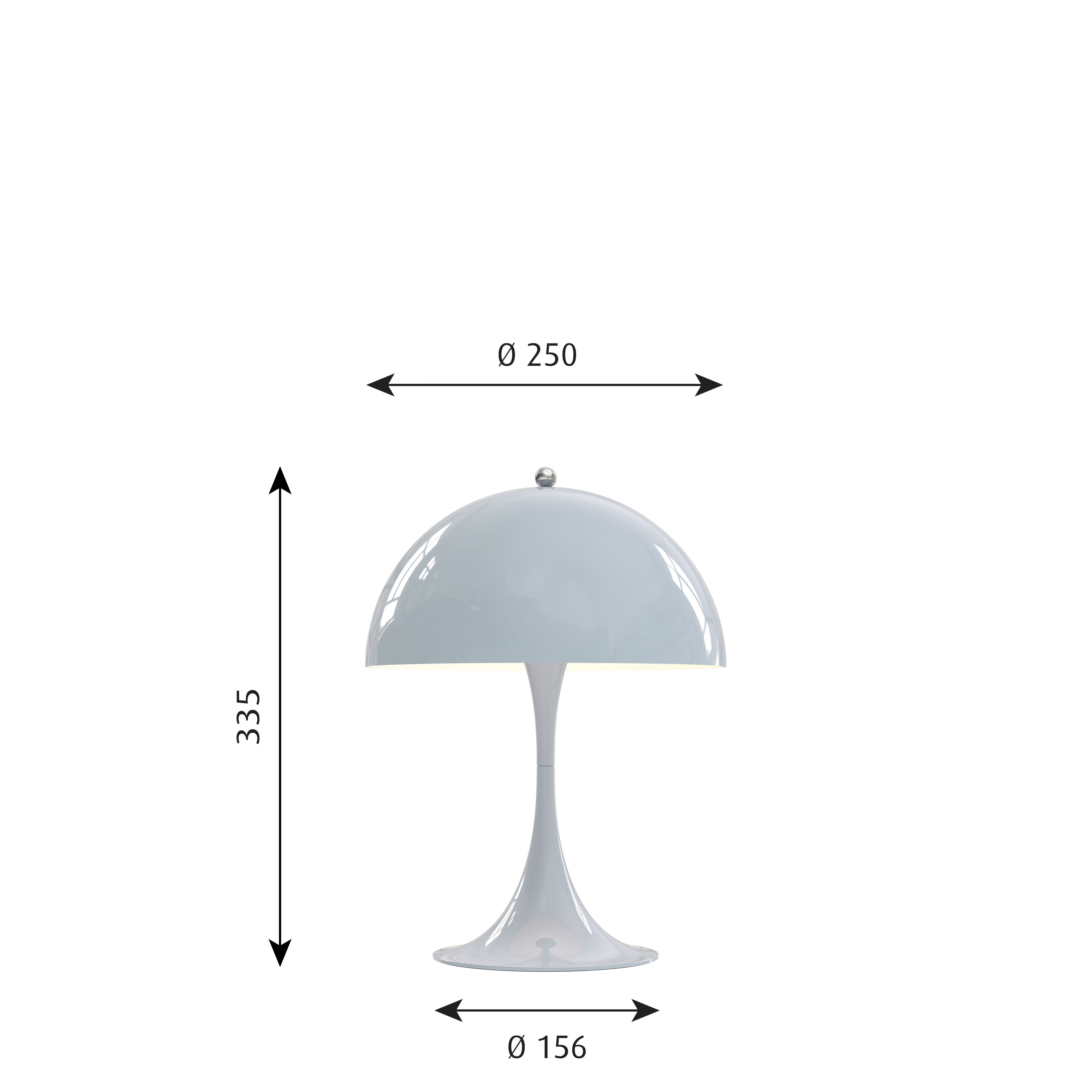 Lampka stołowa Louis Poulsen Panthella 250, jasnoniebieski
