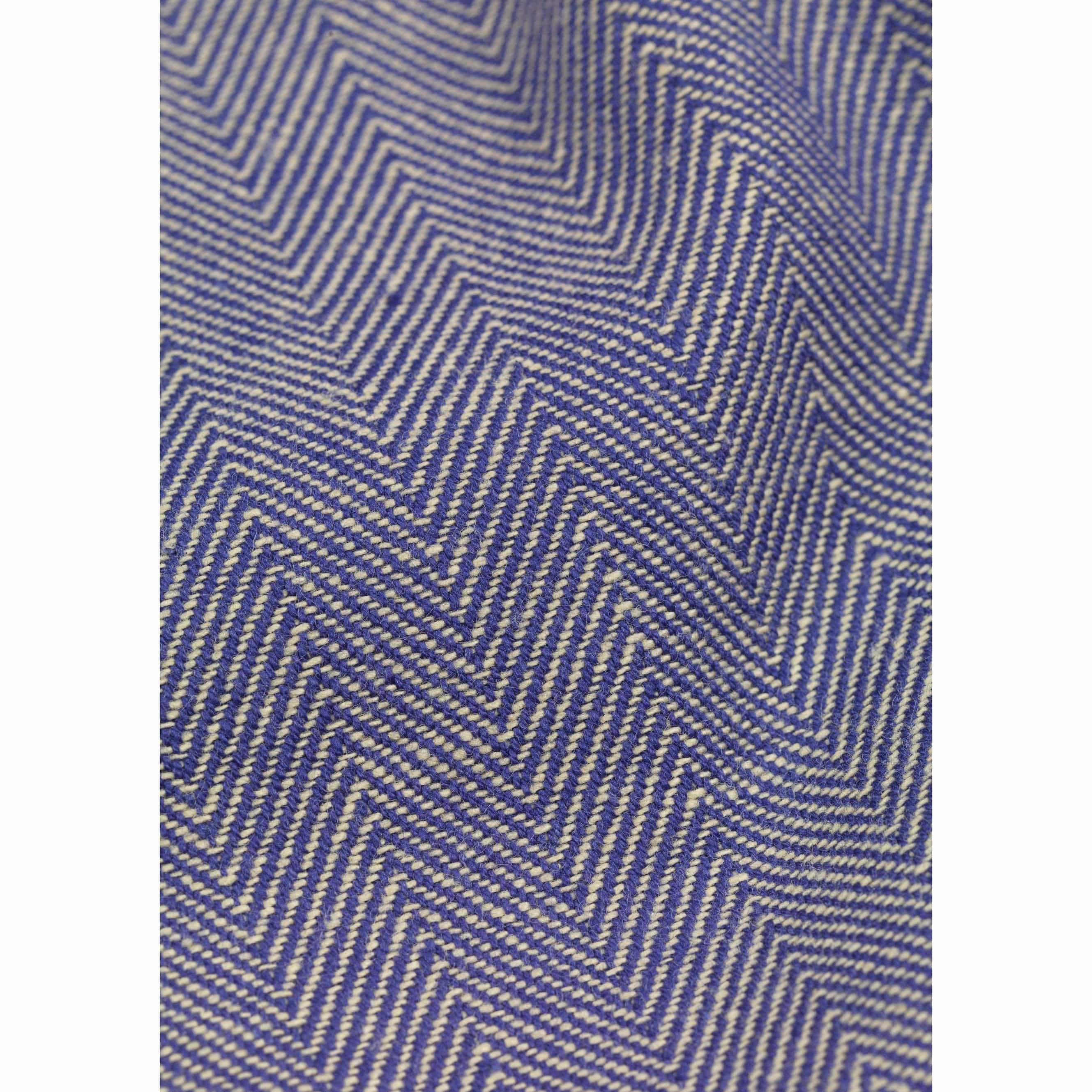 Lyngby Porcelæn Herringbone Tablecloth 150x270 cm, niebieski