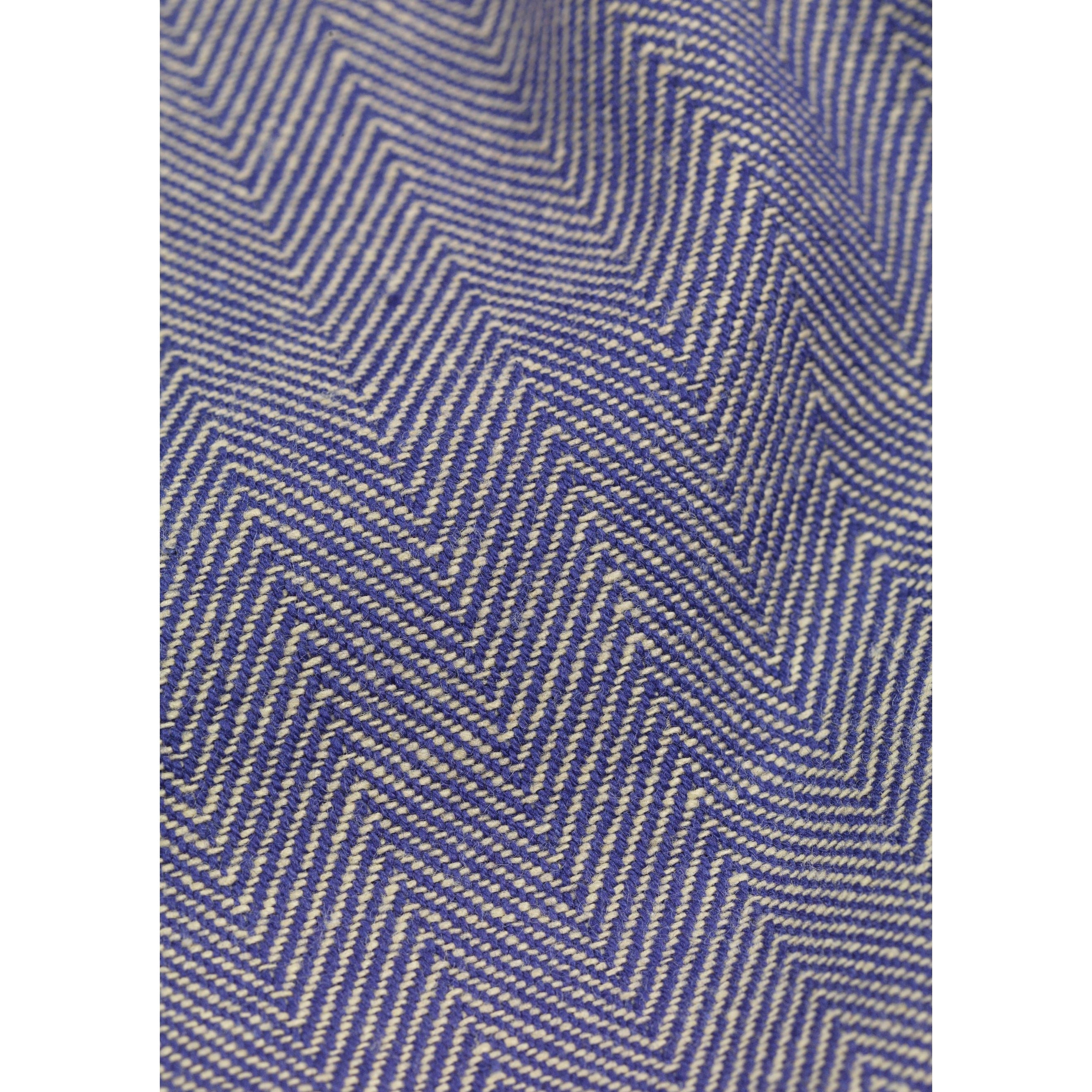 Lyngby Porcelæn Herringbone Tablecloth 150x370 cm, niebieski