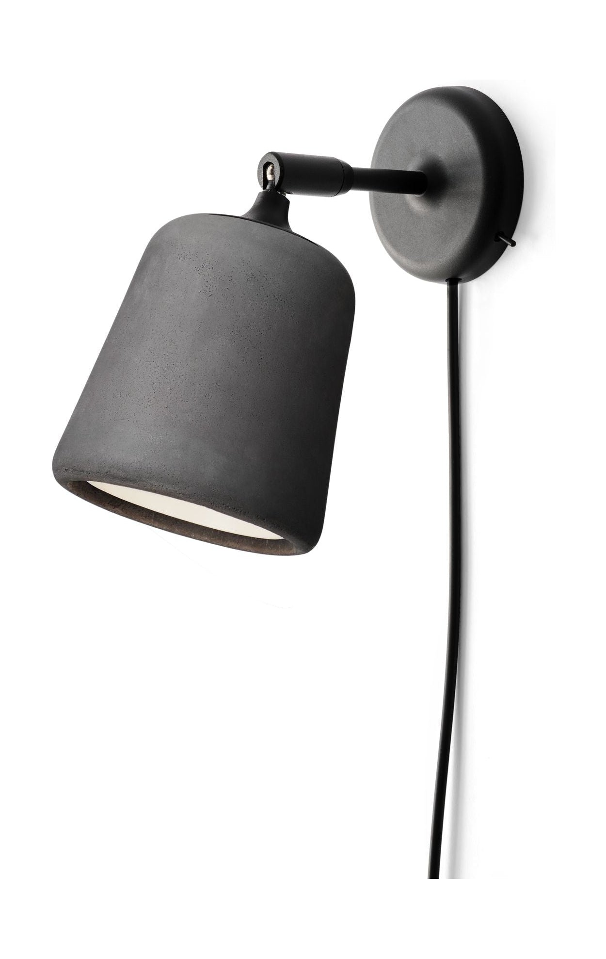 New Works Material Wall Lamp, Dark Grey Concrete