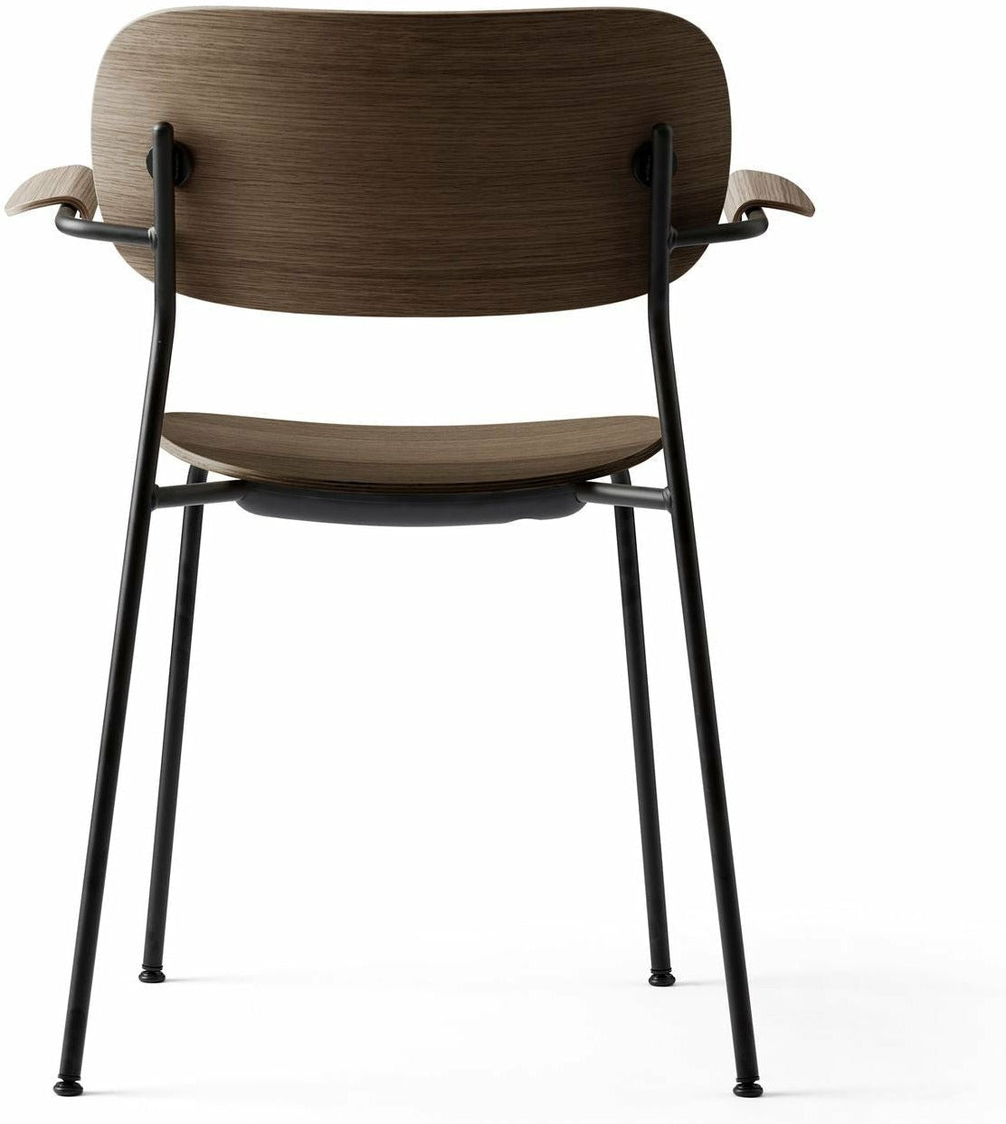 Audo Copenhagen Krzesło pokarmowe z podłokietnikiem ciemnym dębem, czarny