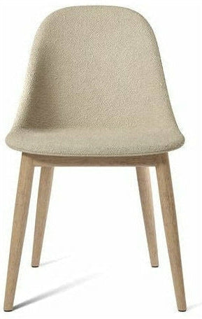 Audo Copenhagen Tapicerowane krzesło z portu naturalny dąb, Bouclé 02