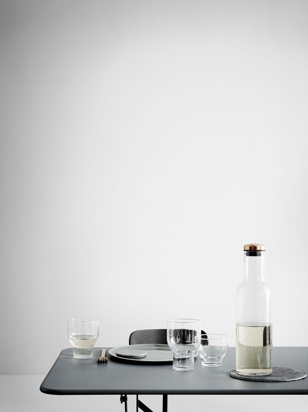 Audo Copenhagen Wine & Water Water Glass Brass, Smoke