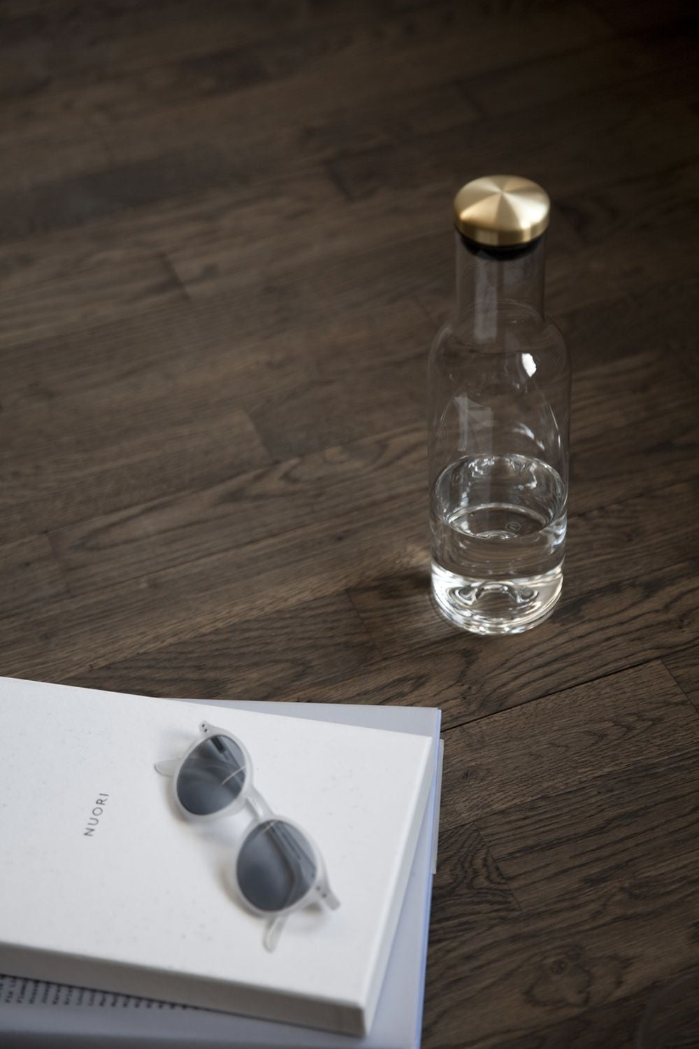 Audo Copenhagen Wine & Water Water Glass Brass, Smoke