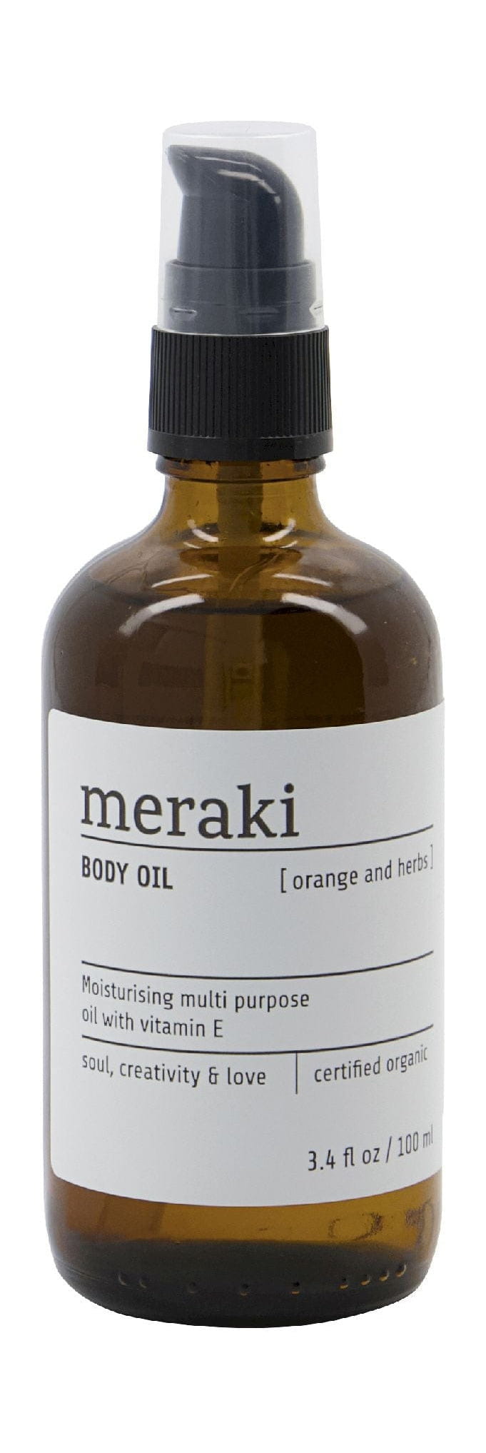 Meraki Body Oil 100 ml, pomarańczowy i zioła