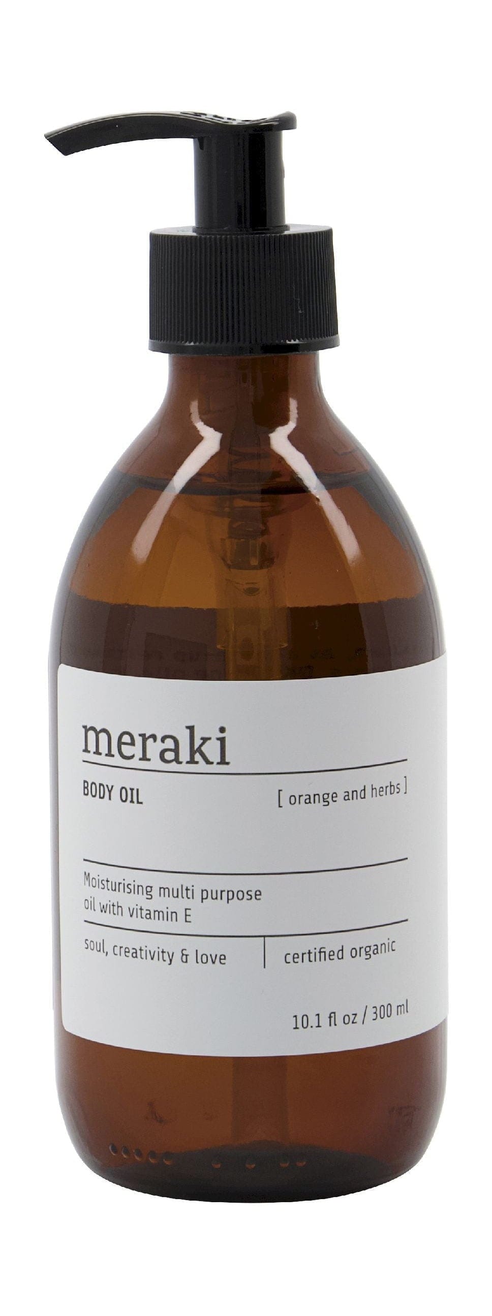 Meraki Body Oil 300 ml, pomarańczowy i zioła