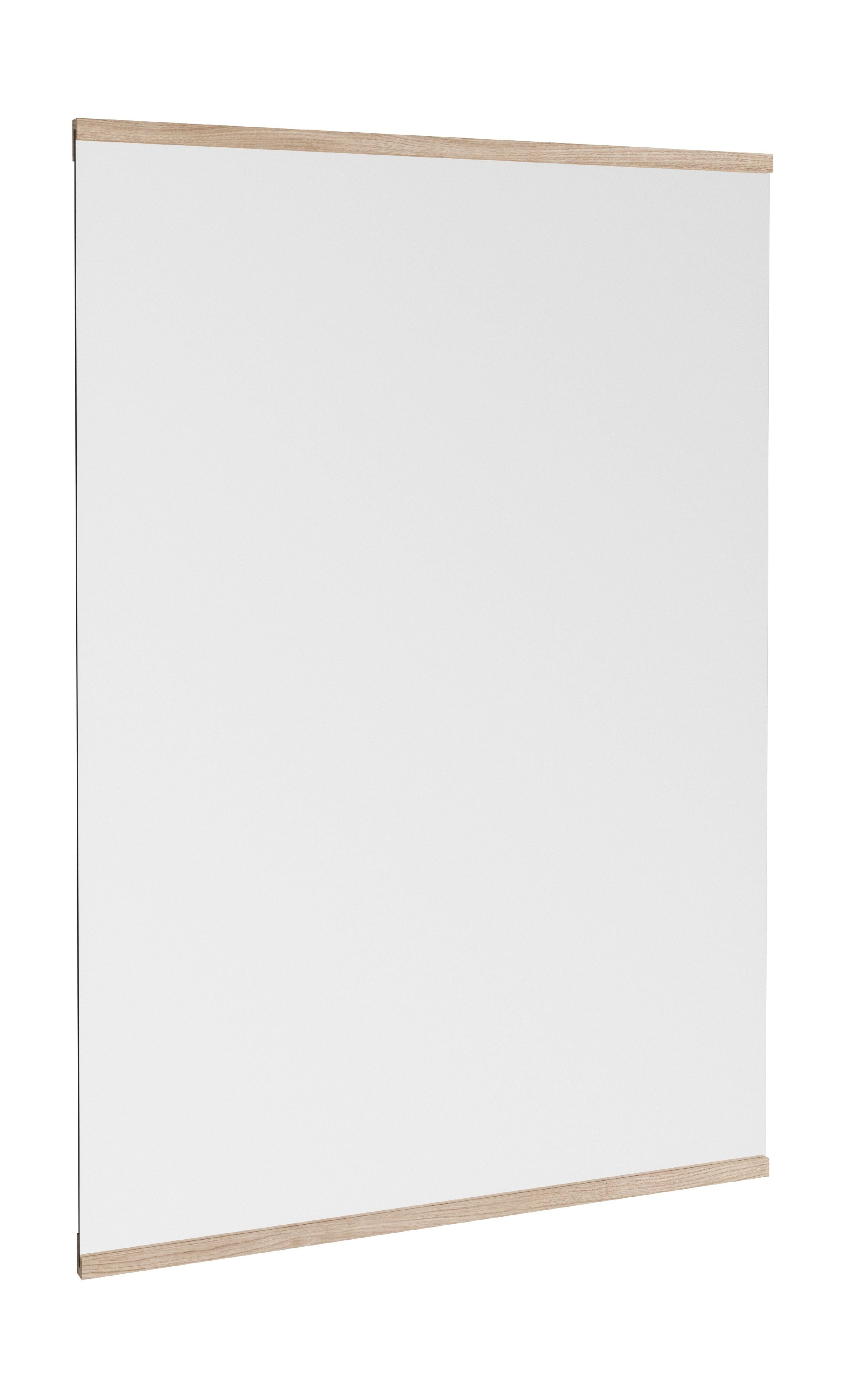 Moebe prostokątne lusterka ścienne 101,8 x 70 cm, dęb