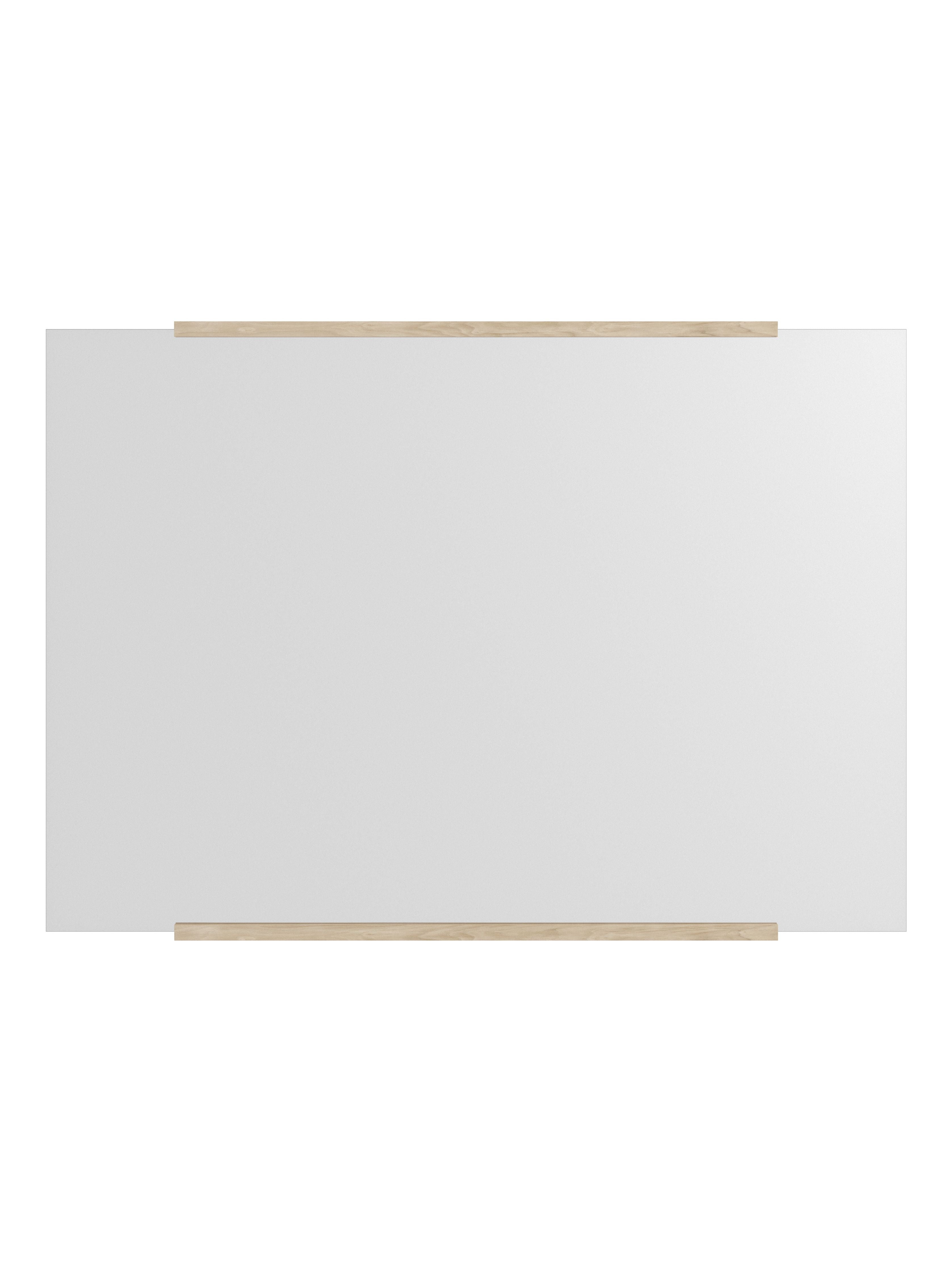 Moe prostokątne lusterko ścienne 101,8 x 70 cm, popiół