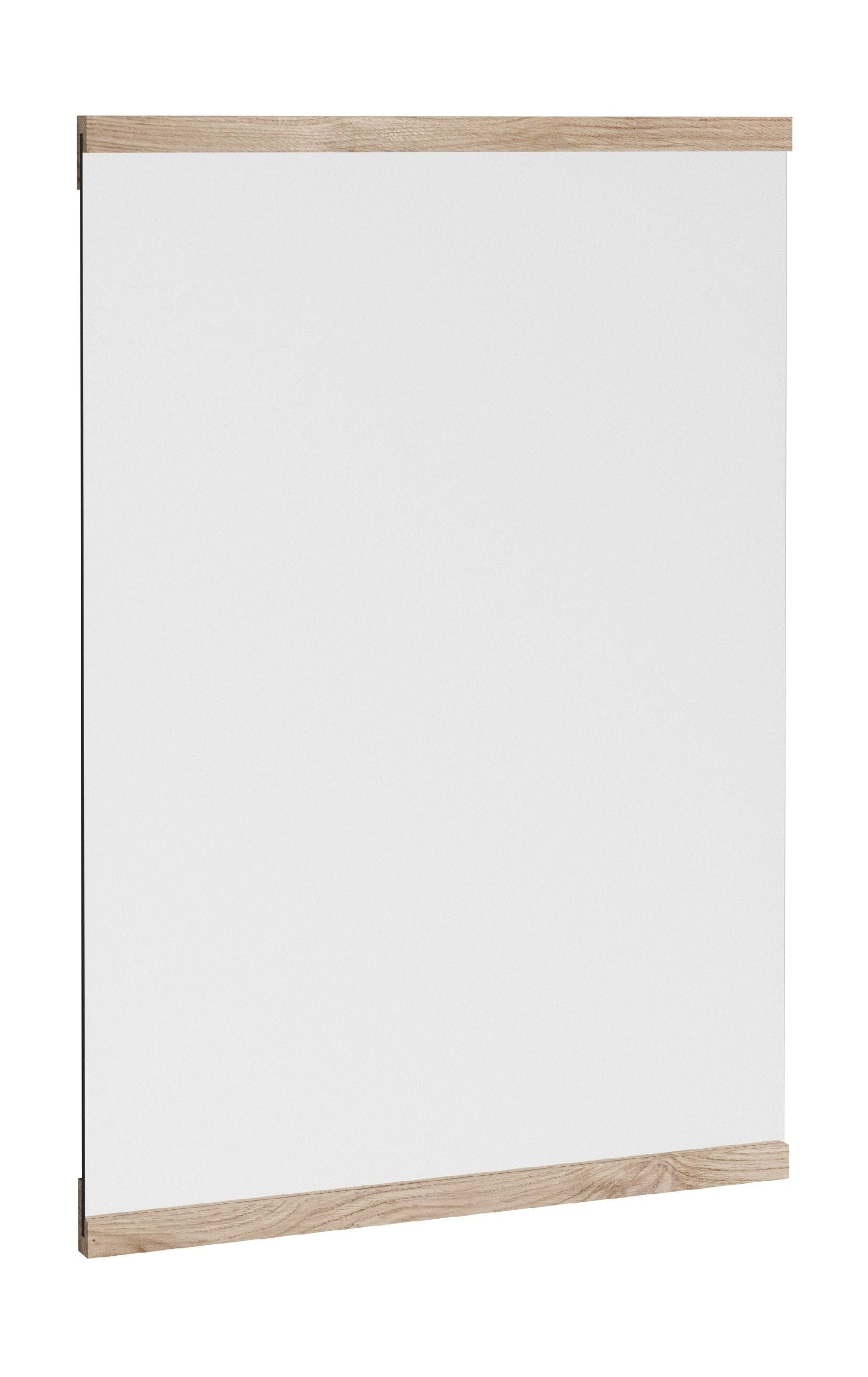 Moe prostokątne lusterka ścienne 43,3x30 cm, dąb