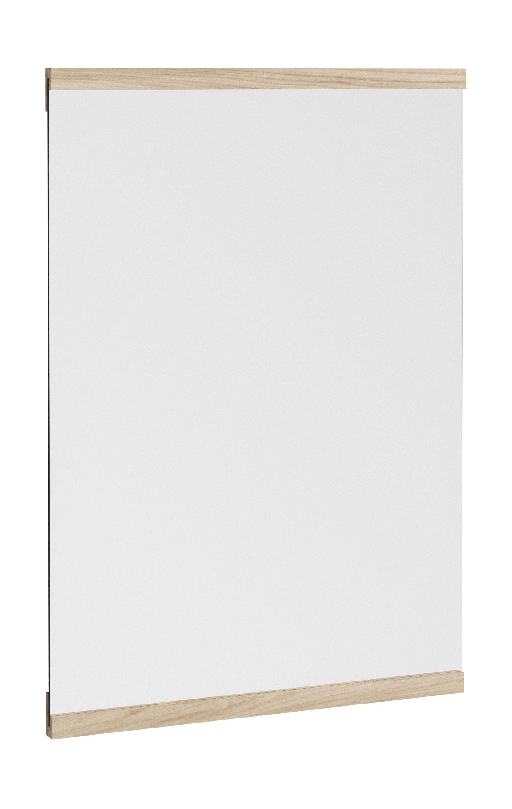Moe prostokątne lusterka ścienne 43,3 x 30 cm, popiół