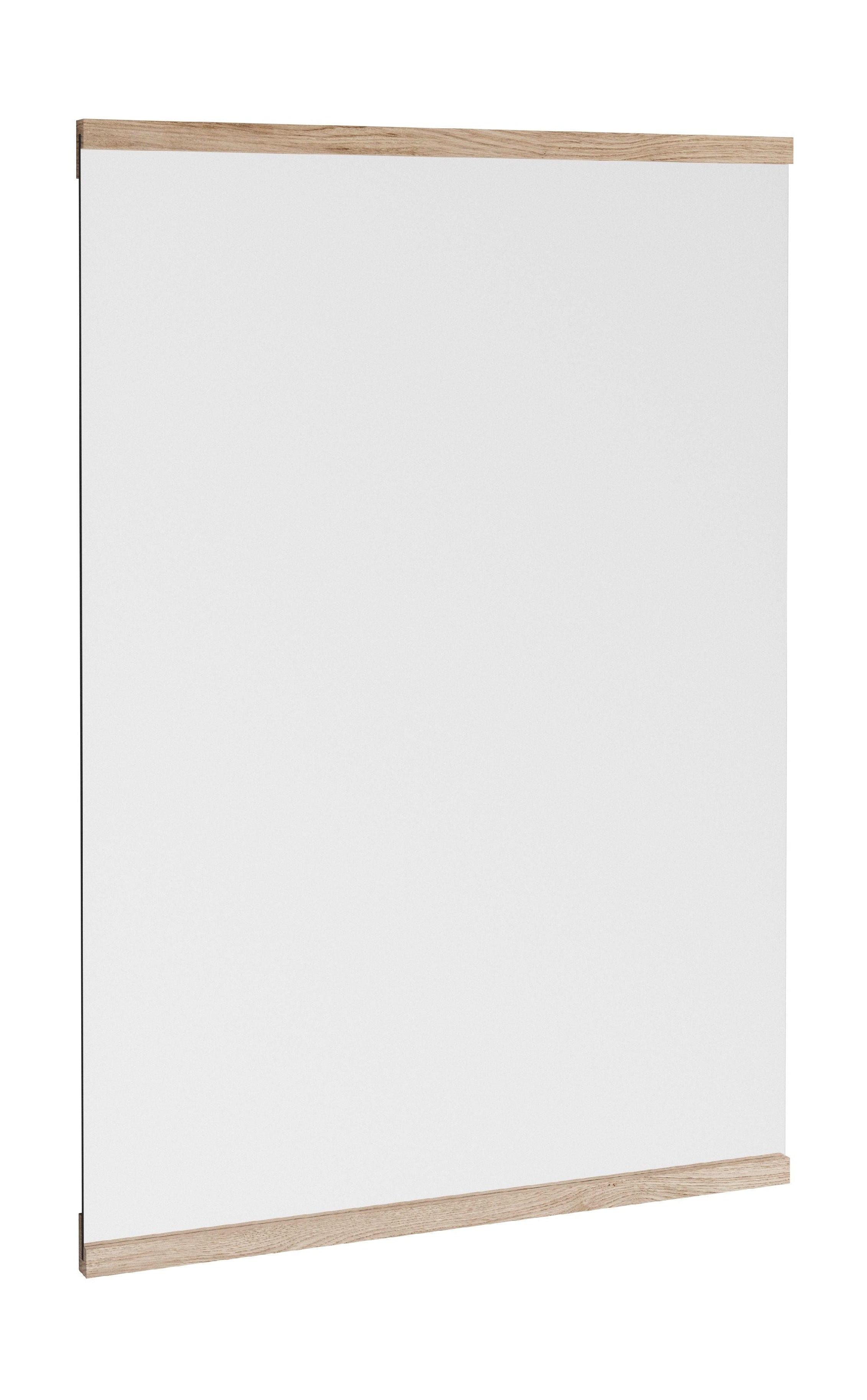 Moebe prostokątne lusterka ścienne 71,9x50 cm, dąb