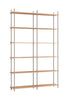 Moebe Shelving System S.255.2.B, Oak/Warm Grey