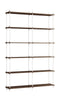 Moebe Shelving System S.255.2.B, Smoked Oak/White