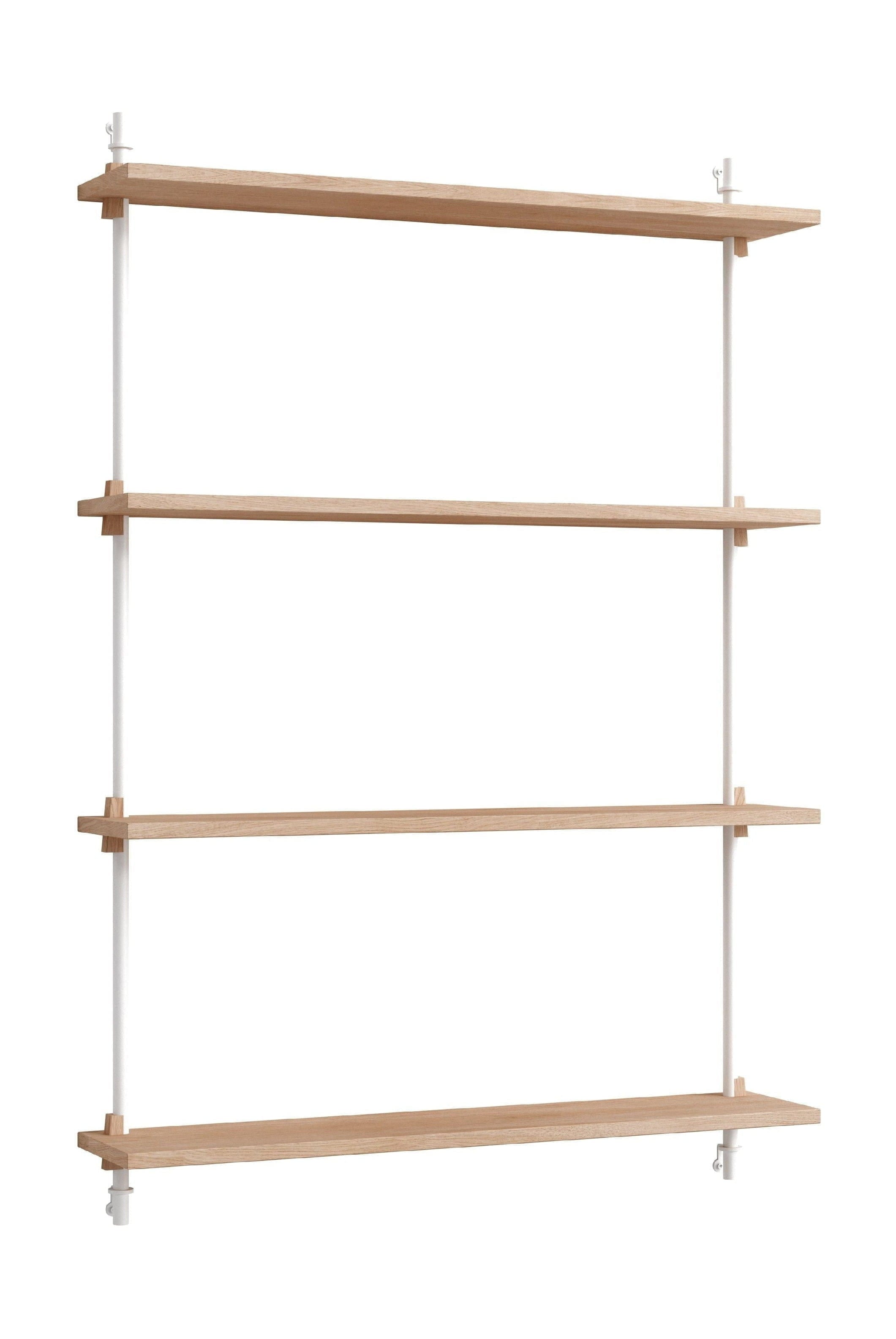 Moebe Wall Shelving Ws.115.1, Oak/White