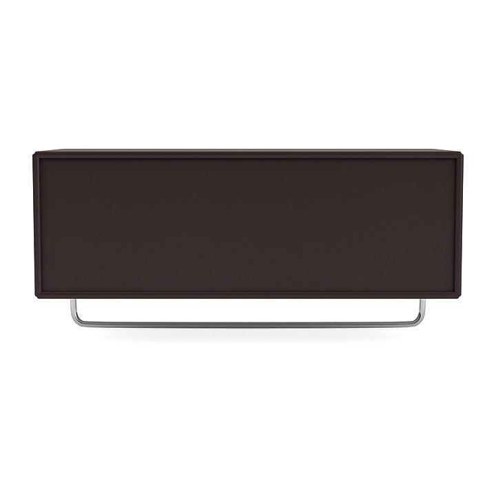 Montana Coat Shelf With Clothes Rack, Balsamic Brown