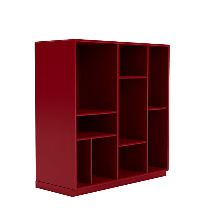 Montana Compile Decorative Shelf With 3 Cm Plinth, Beetroot Red