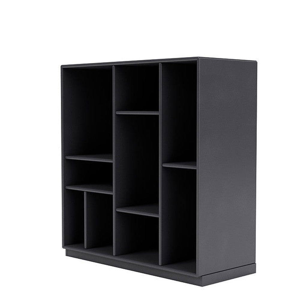 Montana Compile Decorative Shelf With 3 Cm Plinth, Carbon Black