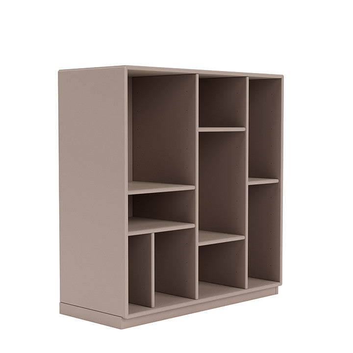 Montana Compile Decorative Shelf With 3 Cm Plinth, Mushroom Brown