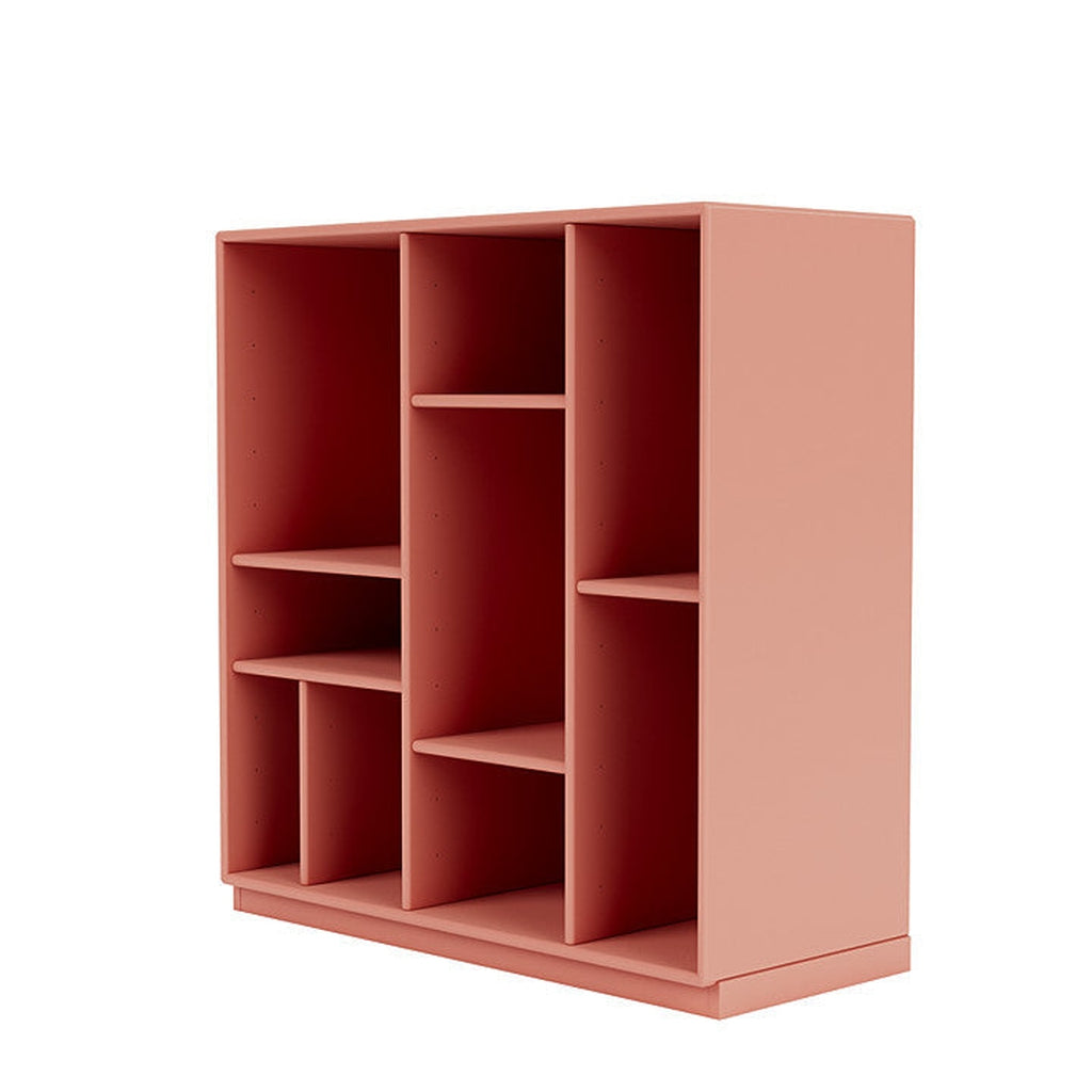 Montana Compile Decorative Shelf With 3 Cm Plinth, Rhubarb Red