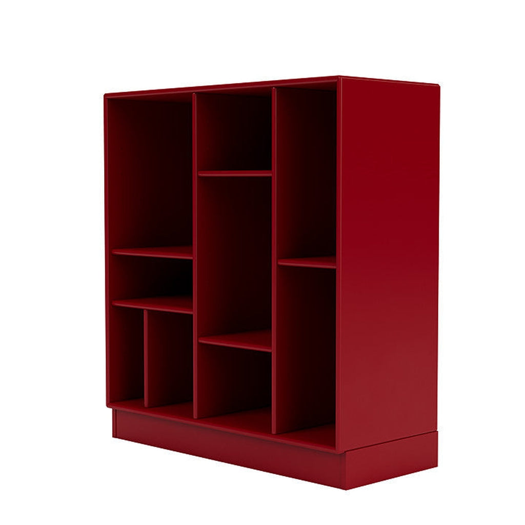 Montana Compile Decorative Shelf With 7 Cm Plinth, Beetroot Red