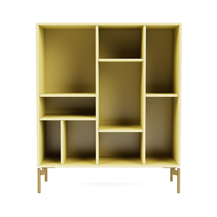 Montana Compile Decorative Shelf With Legs, Camomile/Brass