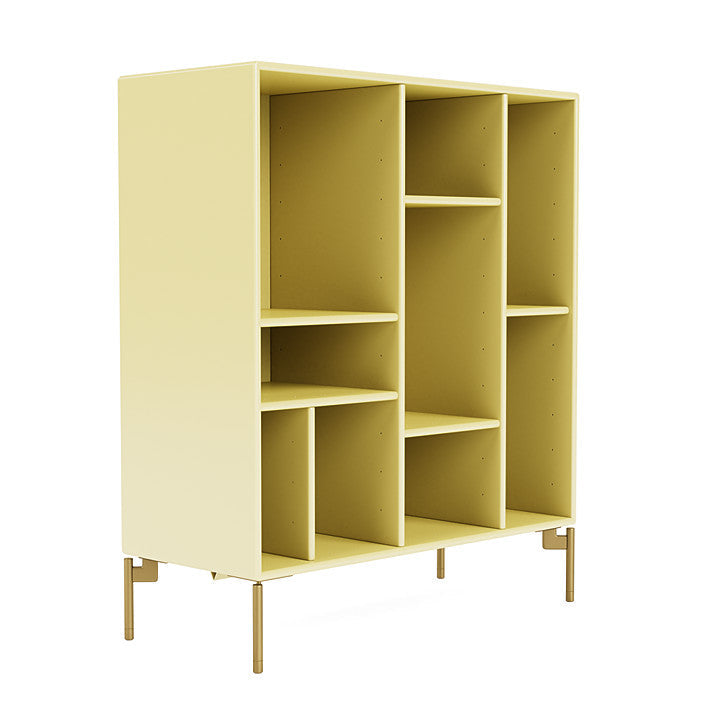 Montana Compile Decorative Shelf With Legs, Camomile/Brass