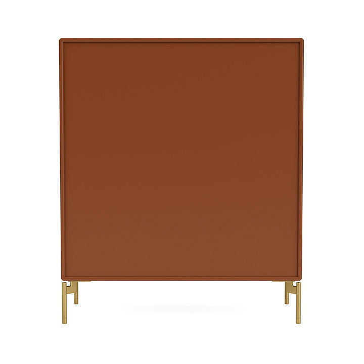 Montana Compile Decorative Shelf With Legs, Hazelnut/Brass