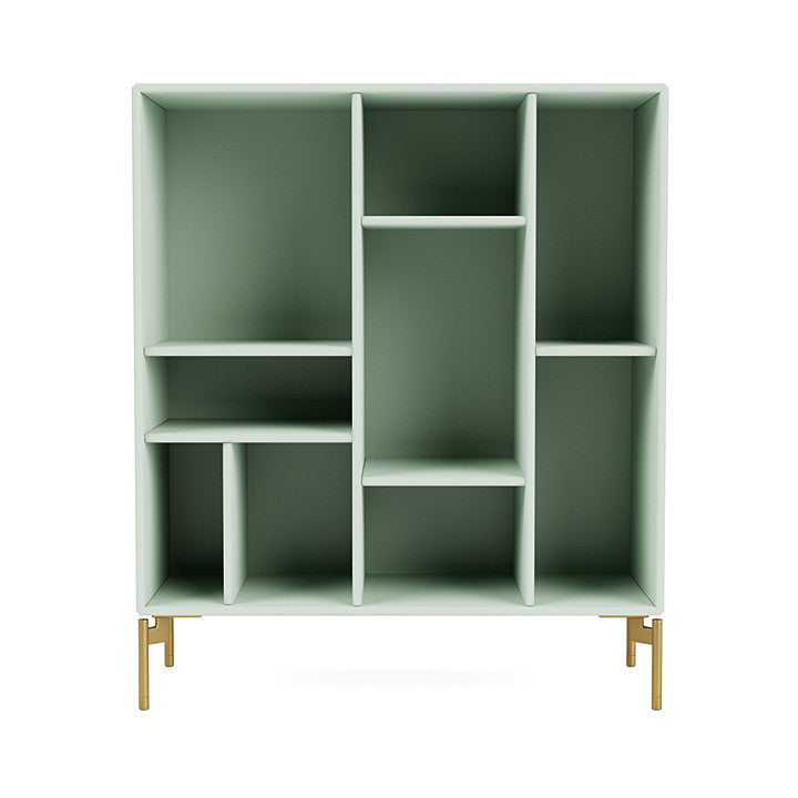 Montana Compile Decorative Shelf With Legs, Mist/Brass