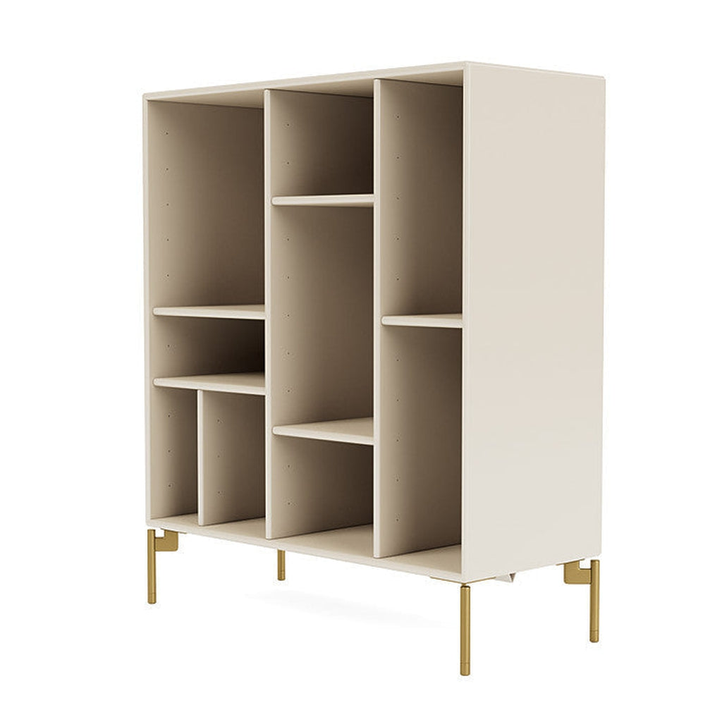 Montana Compile Decorative Shelf With Legs, Oat/Brass