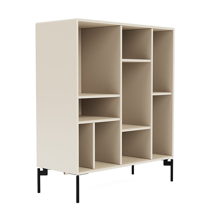 Montana Compile Decorative Shelf With Legs, Oat/Black