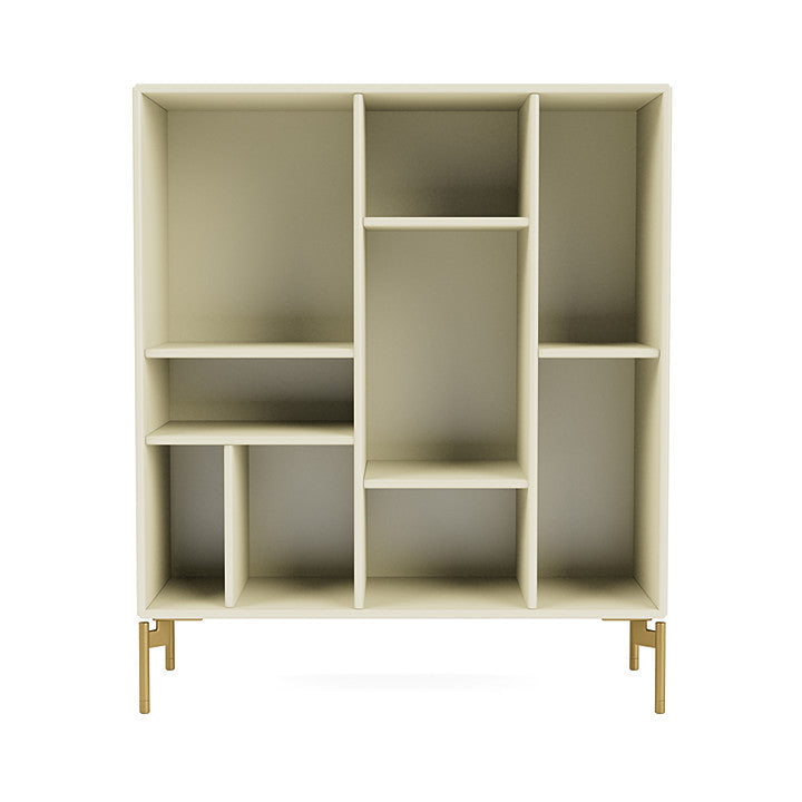 Montana Compile Decorative Shelf With Legs, Vanilla/Brass