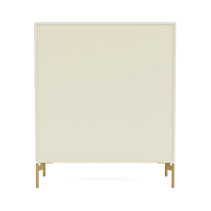 Montana Compile Decorative Shelf With Legs, Vanilla/Brass