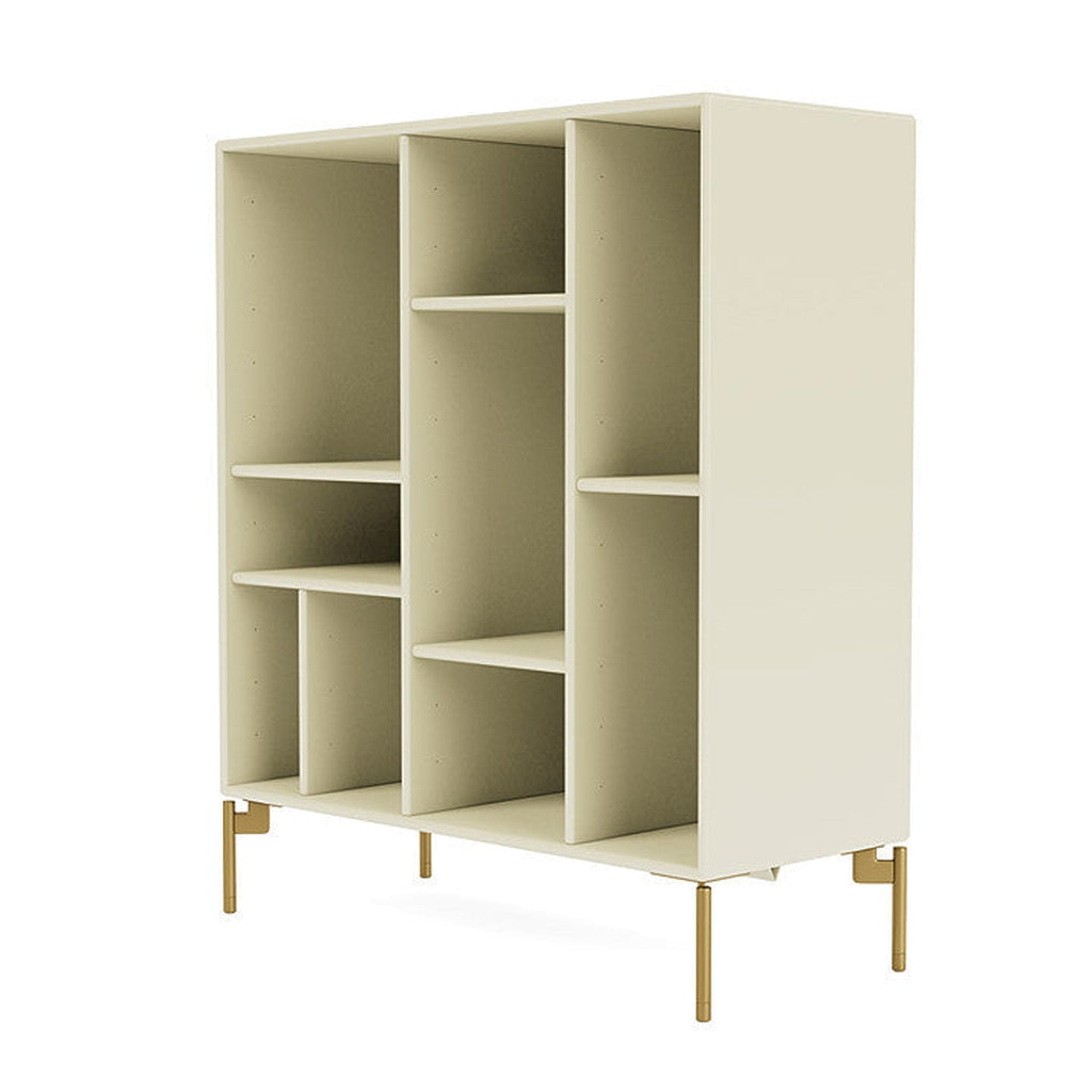 Montana Compile Decorative Shelf With Legs, Vanilla/Brass