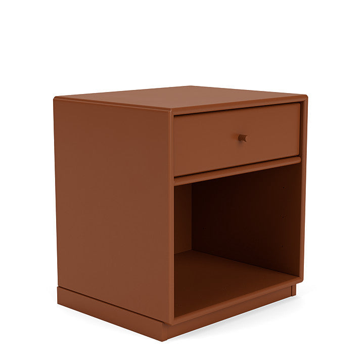 Montana Dream Nightstand With 3 Cm Plinth, Hazelnut Brown