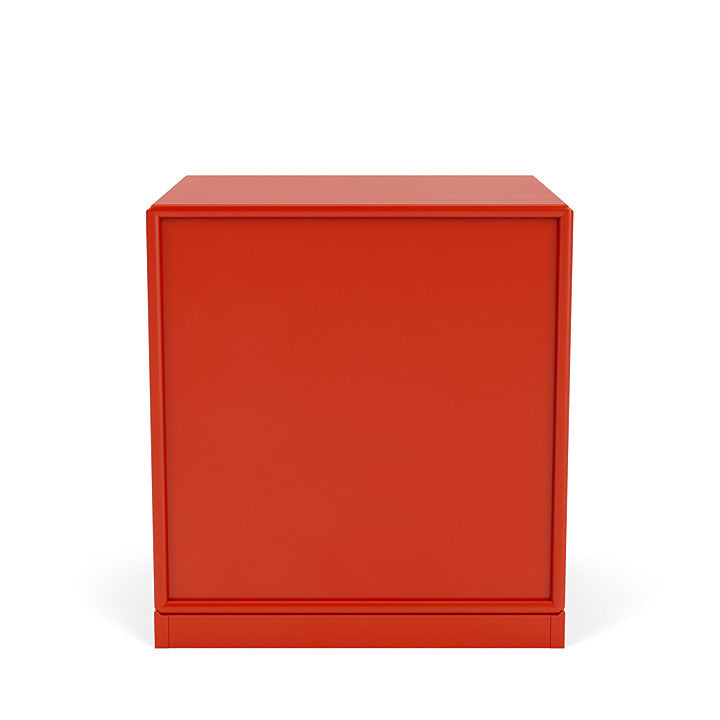 Montana Dream Nightstand With 3 Cm Plinth, Rosehip Red