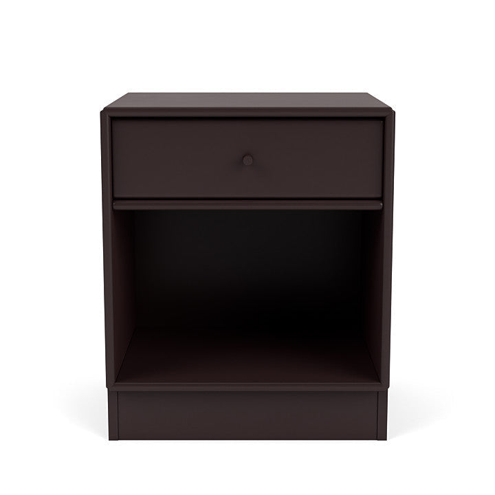 Montana Dream Nightstand With 7 Cm Plinth, Balsamic Brown