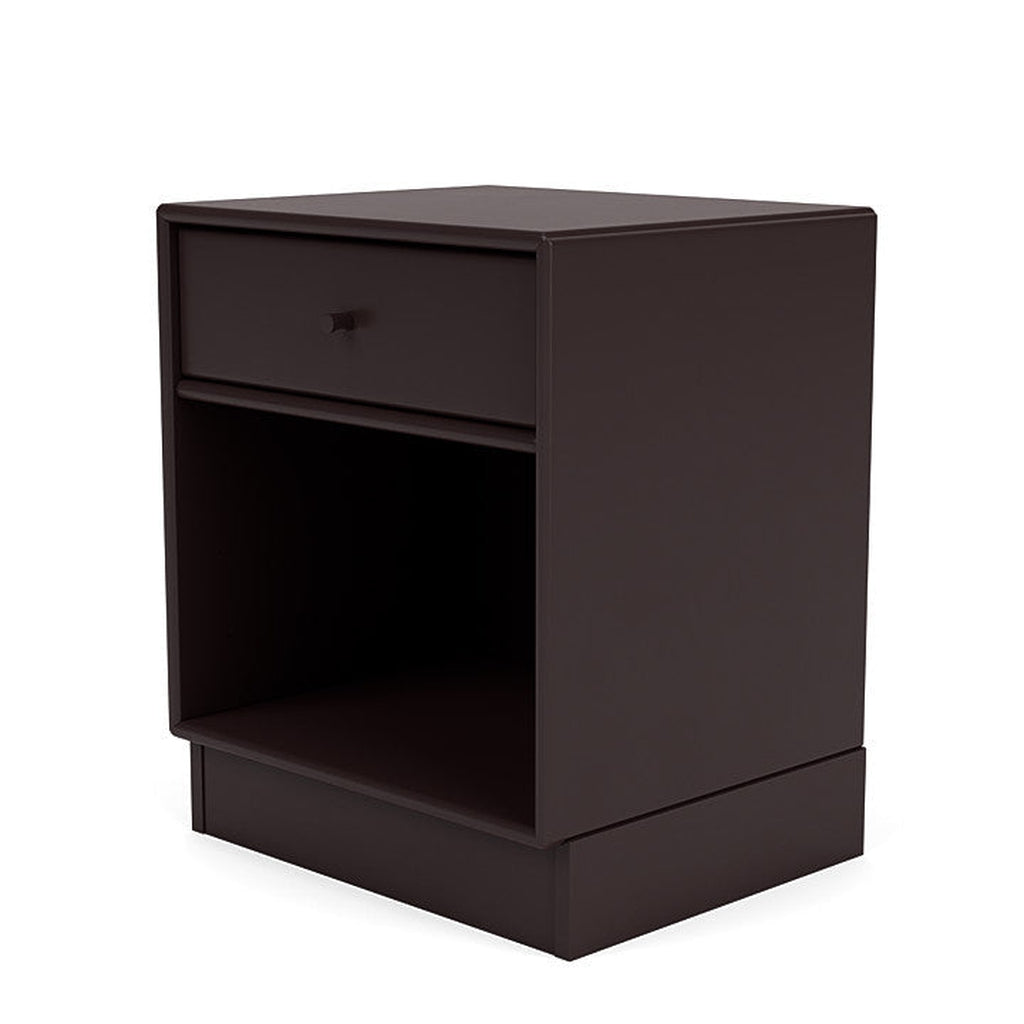 Montana Dream Nightstand With 7 Cm Plinth, Balsamic Brown