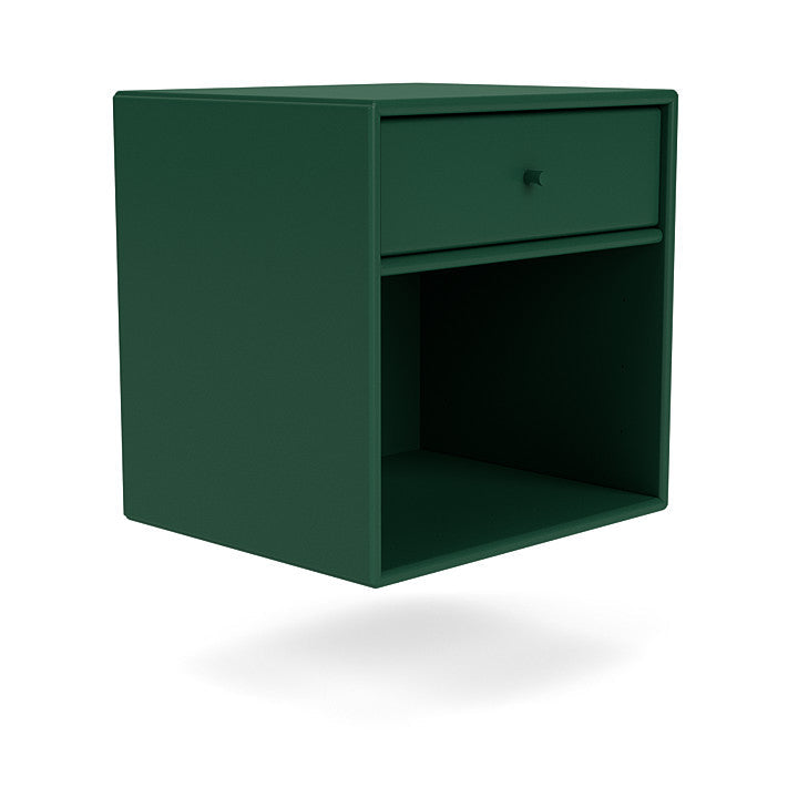 Montana Dream Nightstand With Suspension Rail, Pine Green