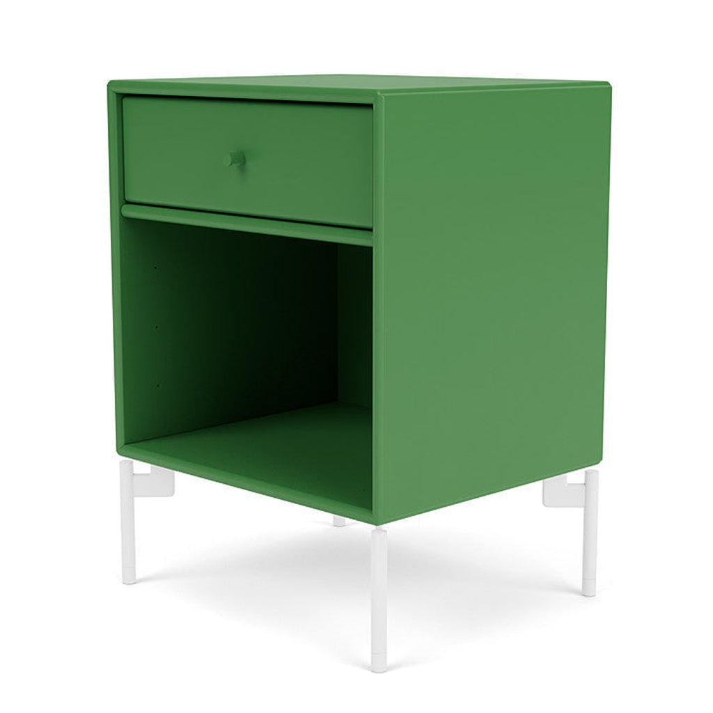 Montana Dream Nightstand With Legs, Parsley/Snow White