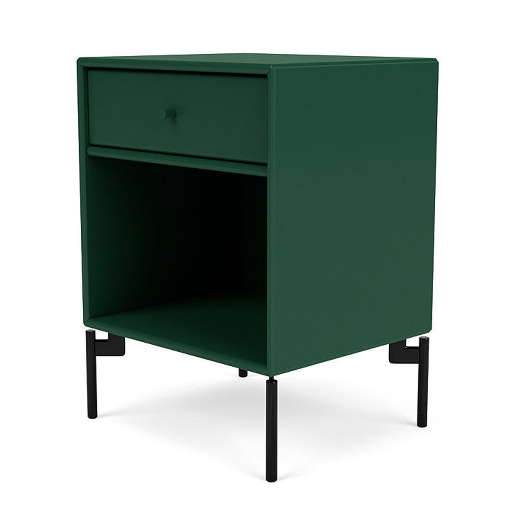 Montana Dream Nightstand With Legs, Pine/Black