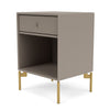 Montana Dream Nightstand With Legs Truffle/Brass