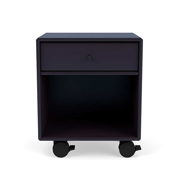 Montana Dream Nightstand With Castors, Shadow