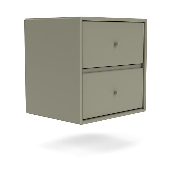 Montana Drift Drawer Module With Suspension Rail, Fennel Green