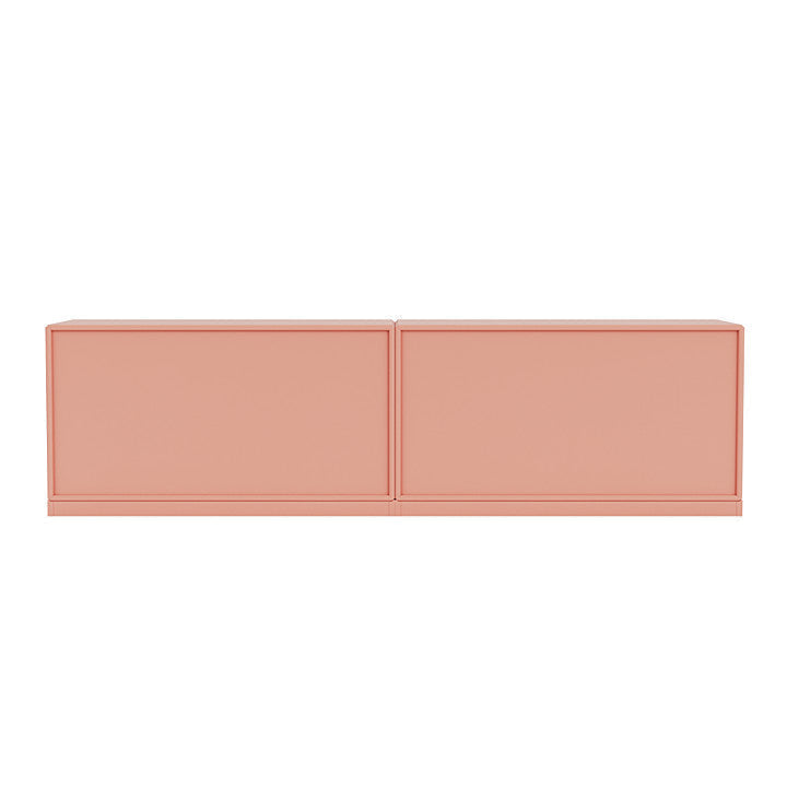 Montana Line Kredens z cokołem 3 cm, czerwony rabarbar