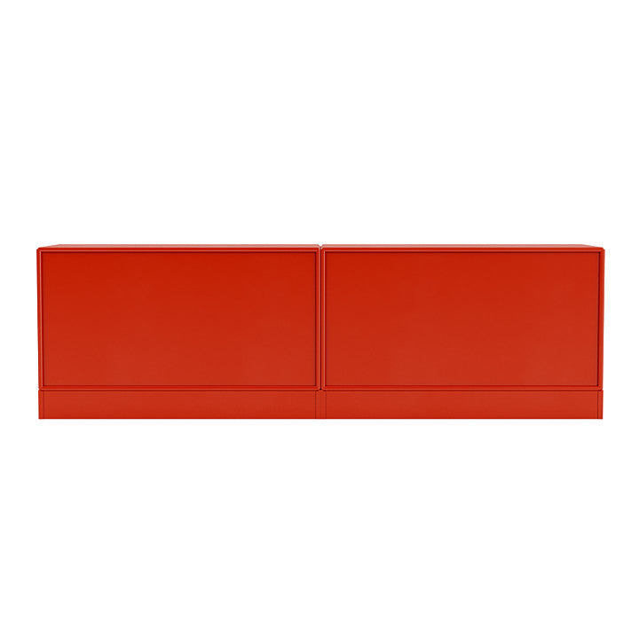Montana Line Sideboard With 7 Cm Plinth, Rosehip Red