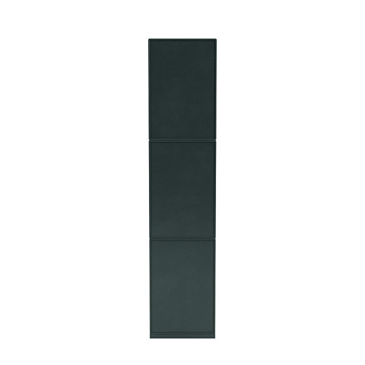 Montana Loom High Bookcase With 3 Cm Plinth, Black Jade