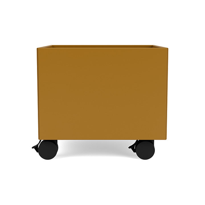 Montana Mini Play Box On Castors, Amber Yellow