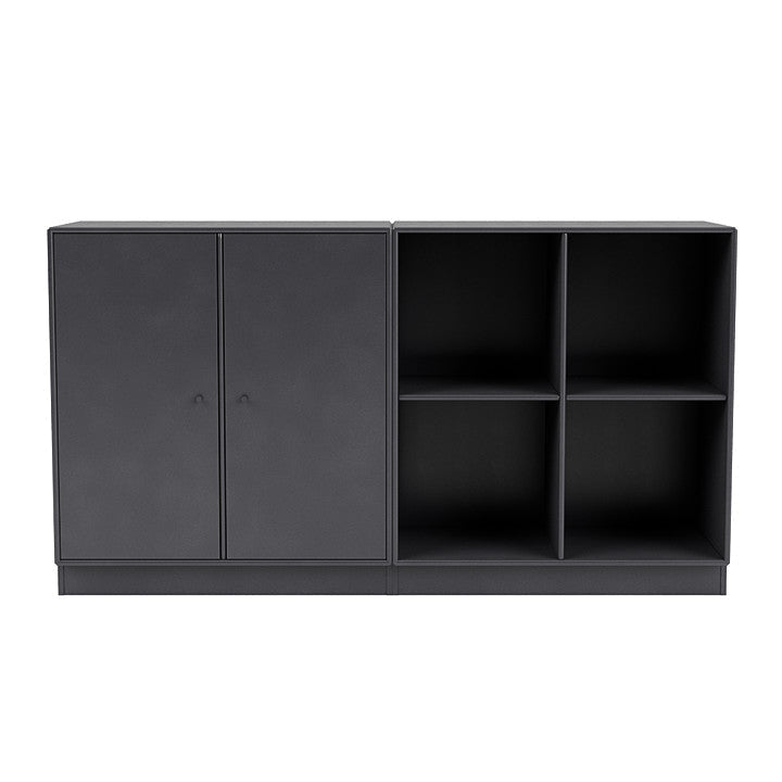 Montana Pair Classic Sideboard With 7 Cm Plinth, Carbon Black