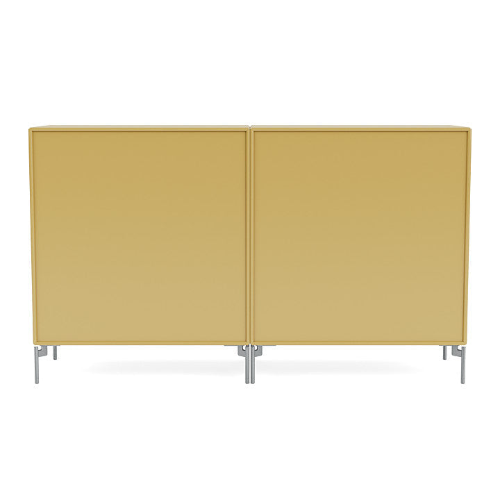 Montana Pair Classic Sideboard With Legs, Cumin/Matt Chrome